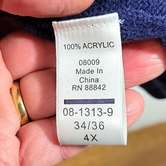 ROAMAN'S Plus Size V-Neckline Tunic Sweater Size 4X 34/36 - Picture 6 of 8